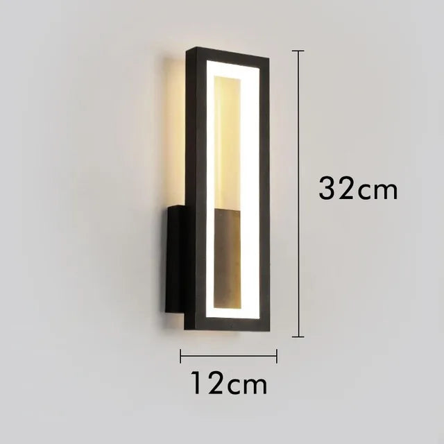 Moderne LED-Wandlampe für den Innenbereich im minimalistischen Design – Stilvolle Wandlampe für Wohnzimmer & Flur | Karnz