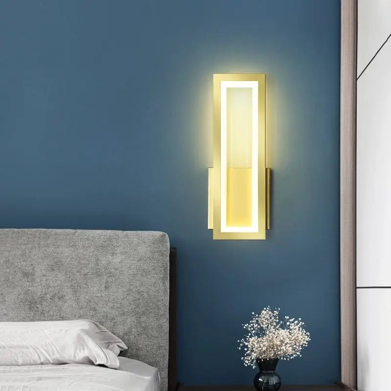 Moderne LED-Wandlampe für den Innenbereich im minimalistischen Design – Stilvolle Wandlampe für Wohnzimmer & Flur | Karnz
