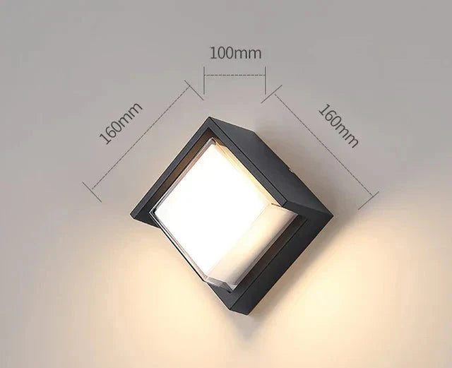 Moderne Wandleuchte für den Außenbereich – Wetterfeste LED-Außenleuchte für Terrasse & Garten | Karnz