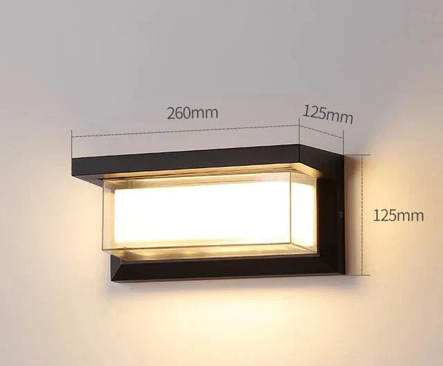 Moderne Wandleuchte für den Außenbereich – Wetterfeste LED-Außenleuchte für Terrasse & Garten | Karnz