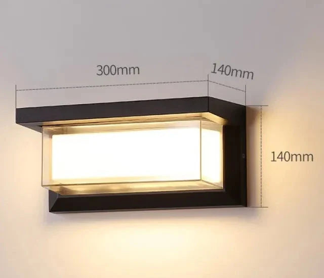 Moderne Wandleuchte für den Außenbereich – Wetterfeste LED-Außenleuchte für Terrasse & Garten | Karnz