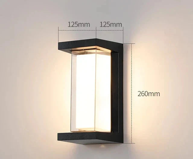 Moderne Wandleuchte für den Außenbereich – Wetterfeste LED-Außenleuchte für Terrasse & Garten | Karnz
