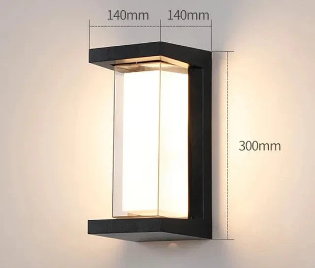 Moderne Wandleuchte für den Außenbereich – Wetterfeste LED-Außenleuchte für Terrasse & Garten | Karnz