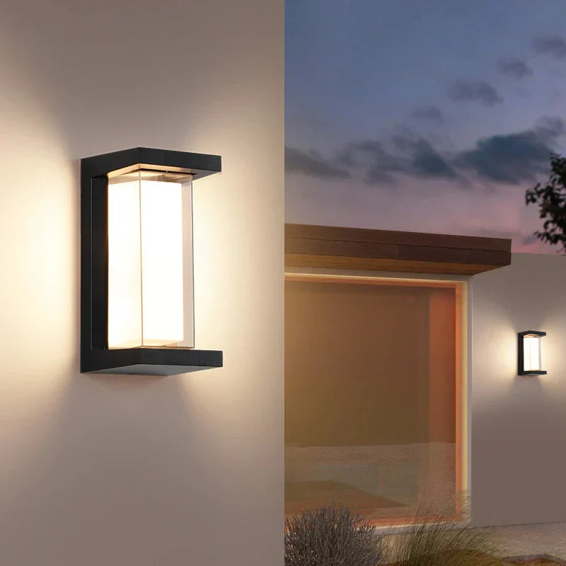 Moderne Wandleuchte für den Außenbereich – Wetterfeste LED-Außenleuchte für Terrasse & Garten | Karnz