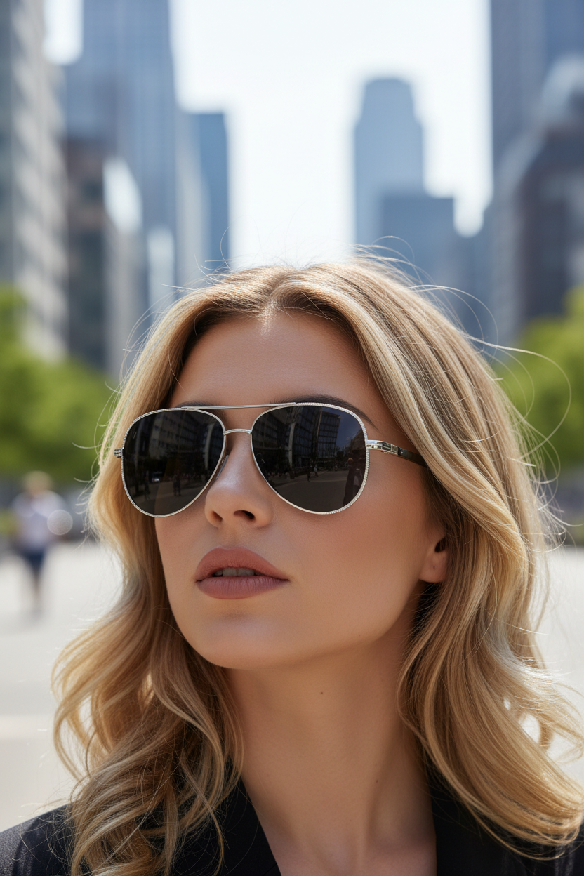 Aviator-Sonnenbrille UV400 mit Entspiegelung | Karnz