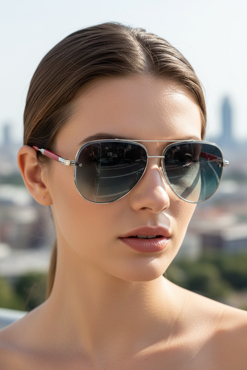 Aviator-Sonnenbrille UV400 mit Entspiegelung | Karnz
