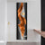 Licht Luxus Abstrakte Goldene Drapierung Feine Kunst Leinwand Drucke Vertikale Wand Kunst Stücke mit Reichen Amber Tönen und Glänzender Kugel für Modernes Zuhause oder Bürodekor