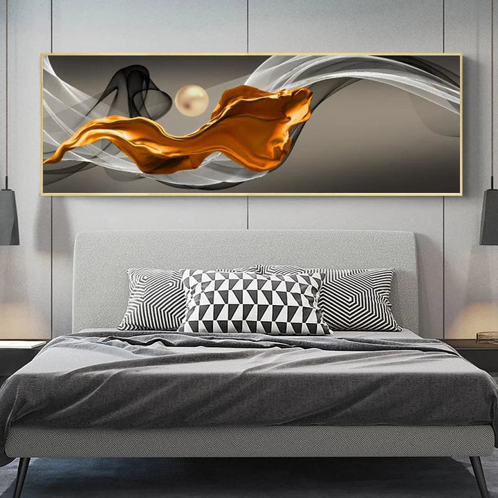 Leichte Luxus Fließende Abstrakte Band Wandkunst Fein Kunst Leinwanddrucke Weitformatbild Für Über Dem Bett Bilder Für Über Der Couch