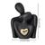 Lovers Skulptur Minimalistisch Nordisch Abstrakt Keramische Figur Kunst mit Goldenem Herz Akzent