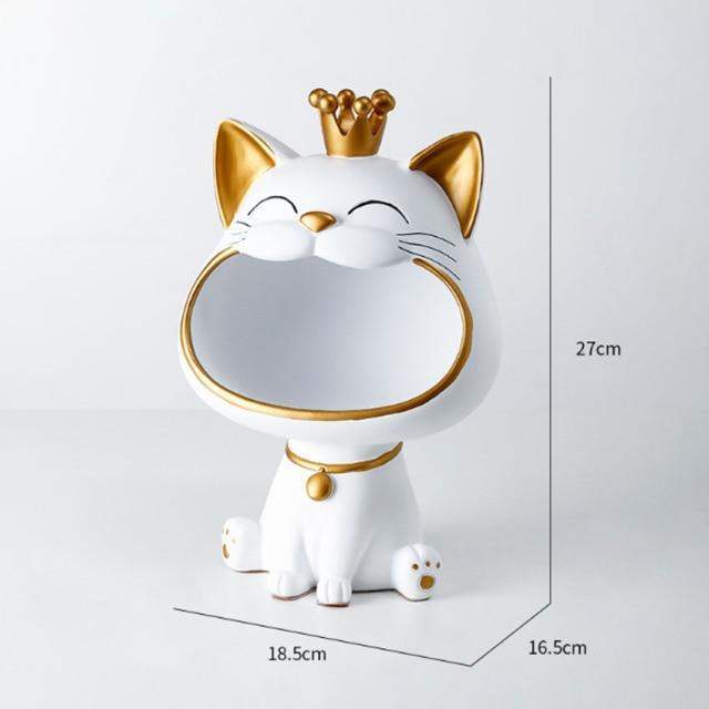Happy Cat Aufbewahrung Skulptur Schüsselift