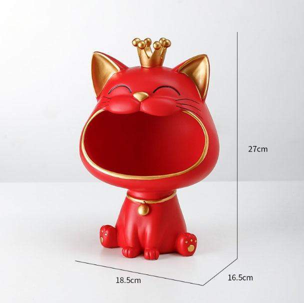 Happy Cat Aufbewahrung Skulptur Schüsselift