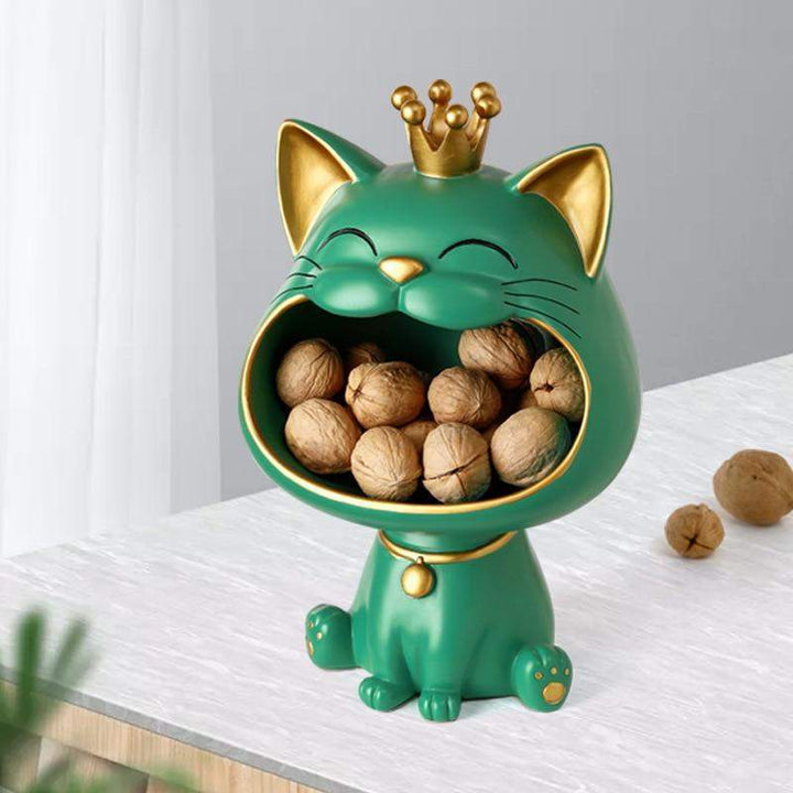 Happy Cat Aufbewahrung Skulptur Schüsselift