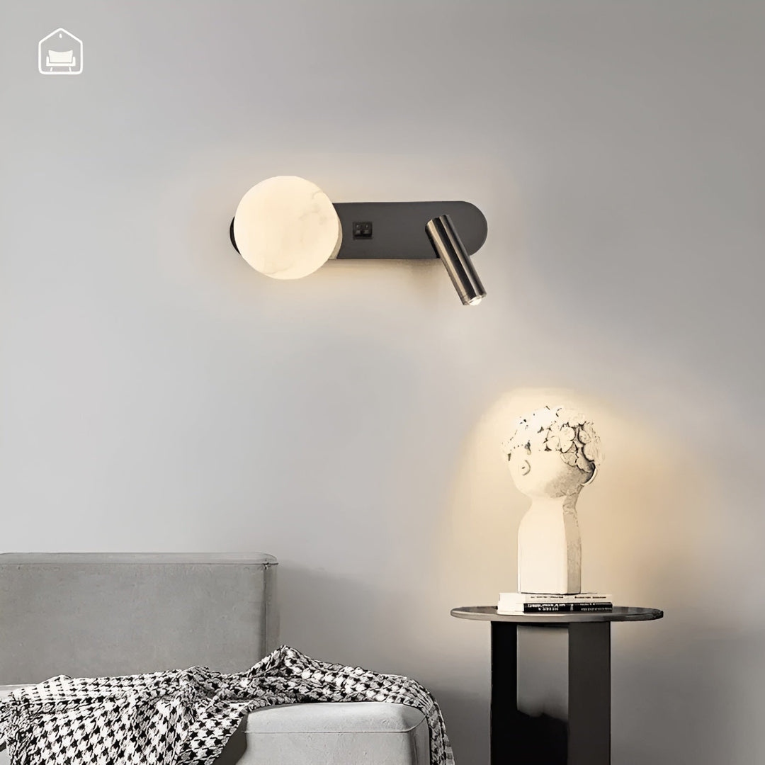 Wandleuchte im Luxusdesign – Elegant & minimalistisch | Ideal für Wohnzimmer, Flur & als Nachttischbeleuchtung | Karnz