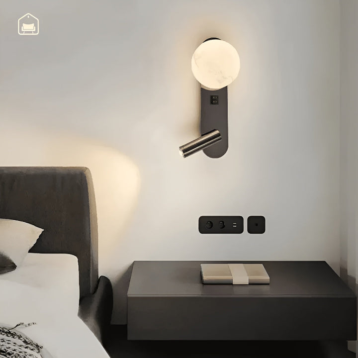 Wandleuchte im Luxusdesign – Elegant & minimalistisch | Ideal für Wohnzimmer, Flur & als Nachttischbeleuchtung | Karnz