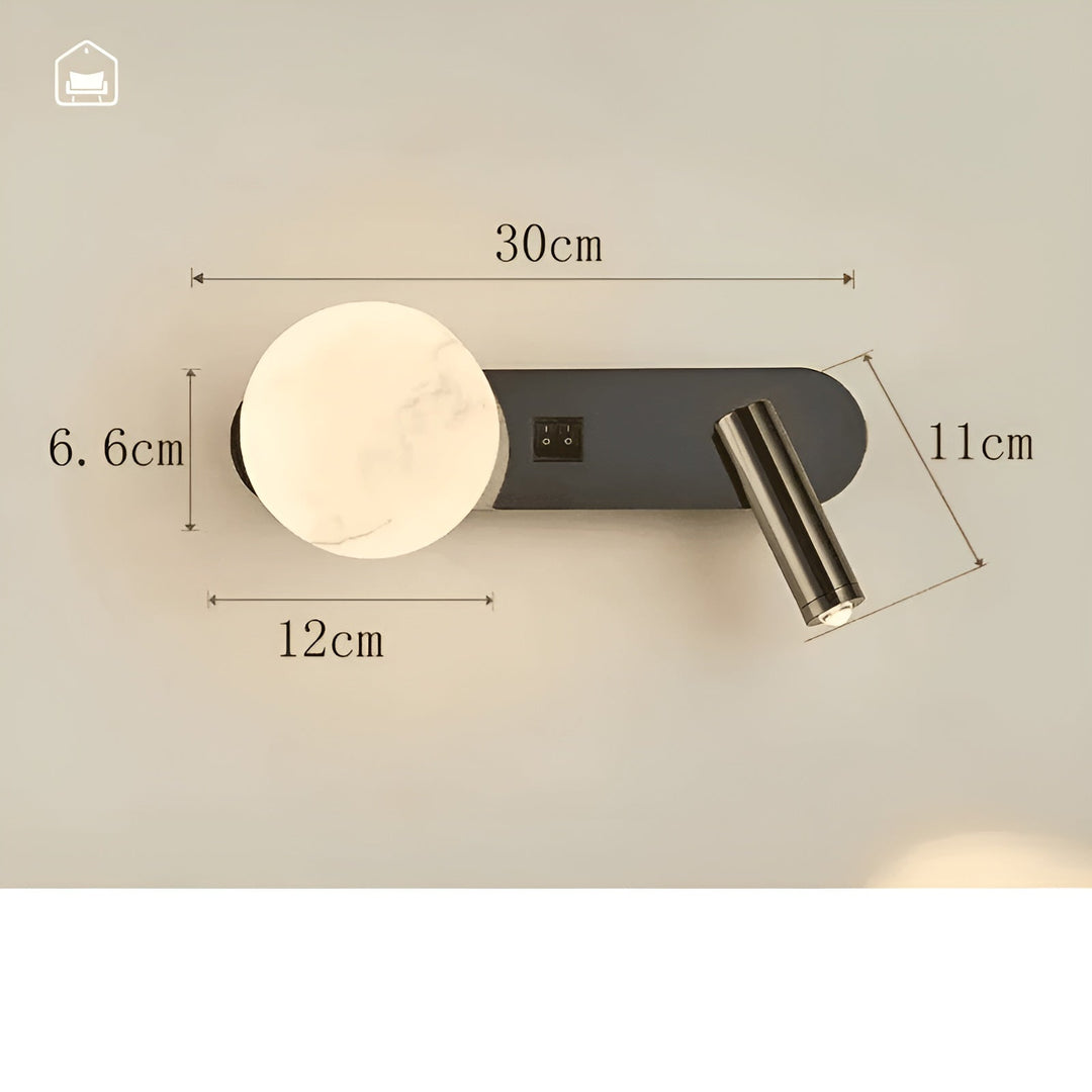 Wandleuchte im Luxusdesign – Elegant & minimalistisch | Ideal für Wohnzimmer, Flur & als Nachttischbeleuchtung | Karnz