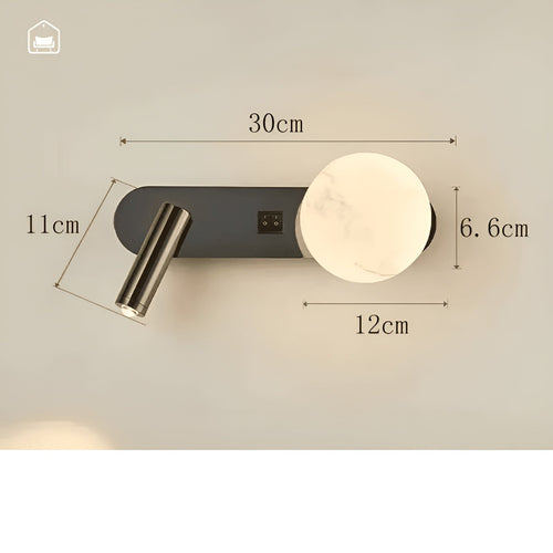 Wandleuchte im Luxusdesign – Elegant & minimalistisch | Ideal für Wohnzimmer, Flur & als Nachttischbeleuchtung | Karnz