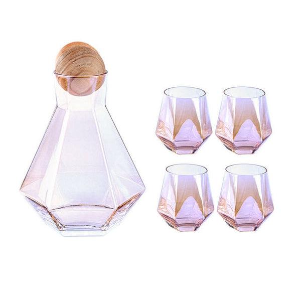 Luxus Diamantförmiger Krug und Trinkgläser Set | Karnz
