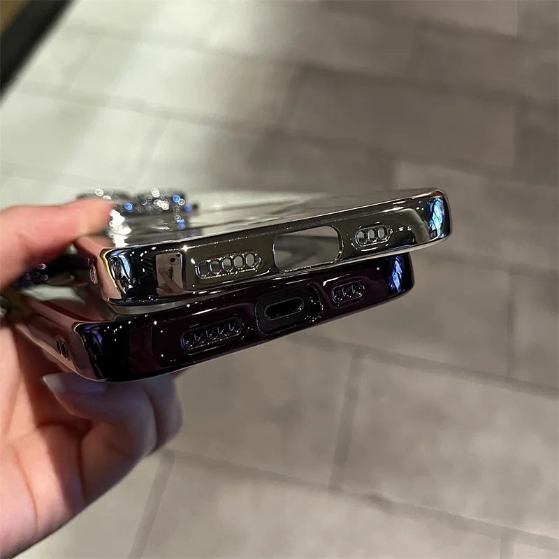 Platinierte klare weiche Magnetische Hülle für iPhone