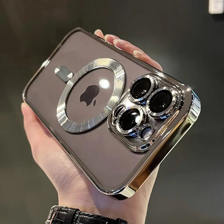 Platinierte klare weiche Magnetische Hülle für iPhone