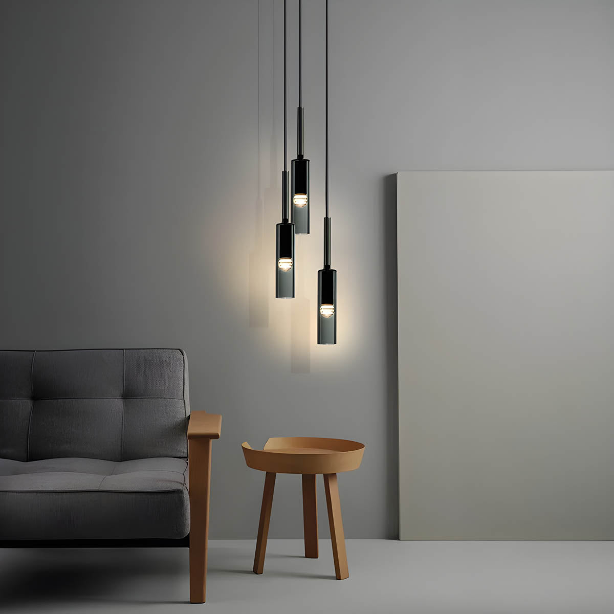 Pendelleuchte aus Rauchglas – Elegantes Design mit funkelnden Lichteffekten | Perfekt fürs Wohnzimmer