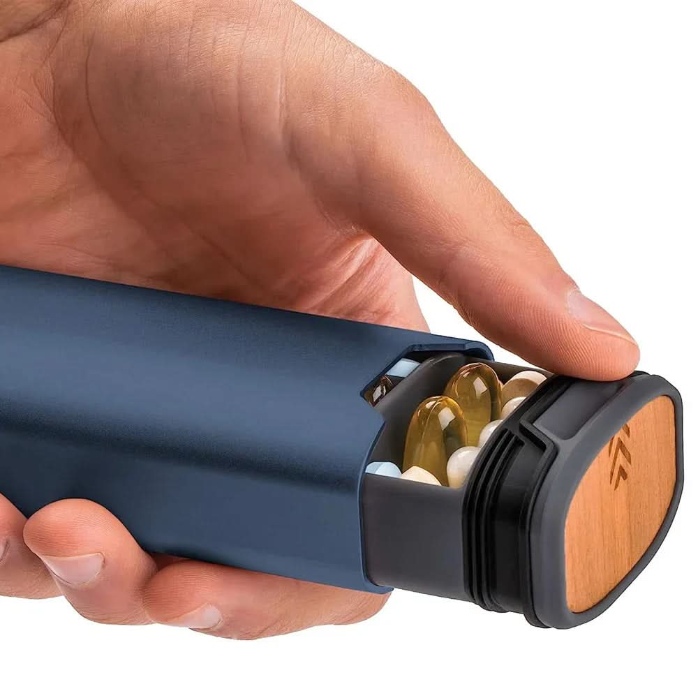 Auslaufsichere 7-Tage-Pillendose mit Schnappverschluss