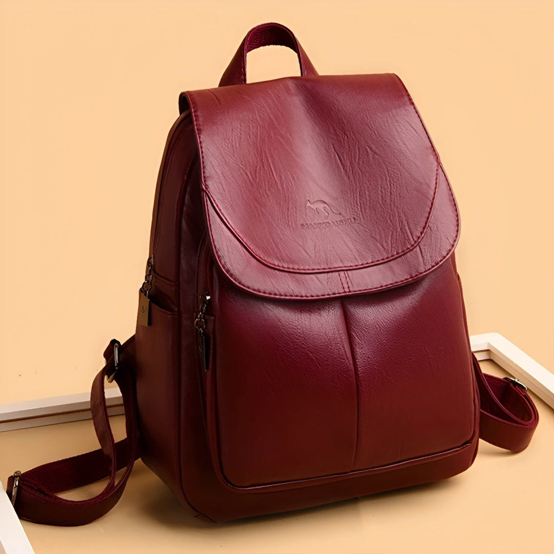 Damen Leder Rucksack – Elegant und Praktisch | Perfekt für den Alltag und das Büro | Karnz