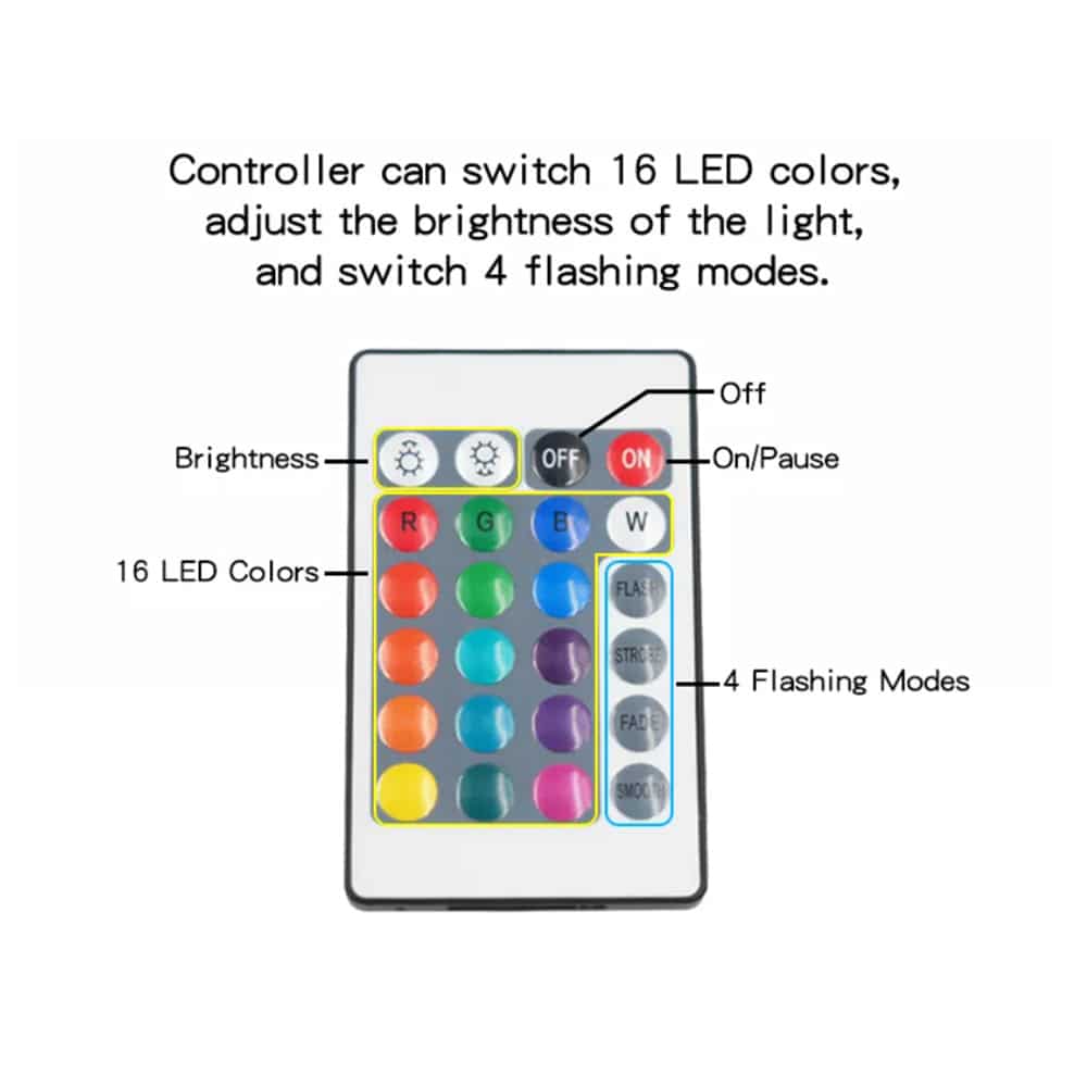 Mondlampe -16 Farben - LED - mit Touch-Funktion und Fernbedienung | Karnz