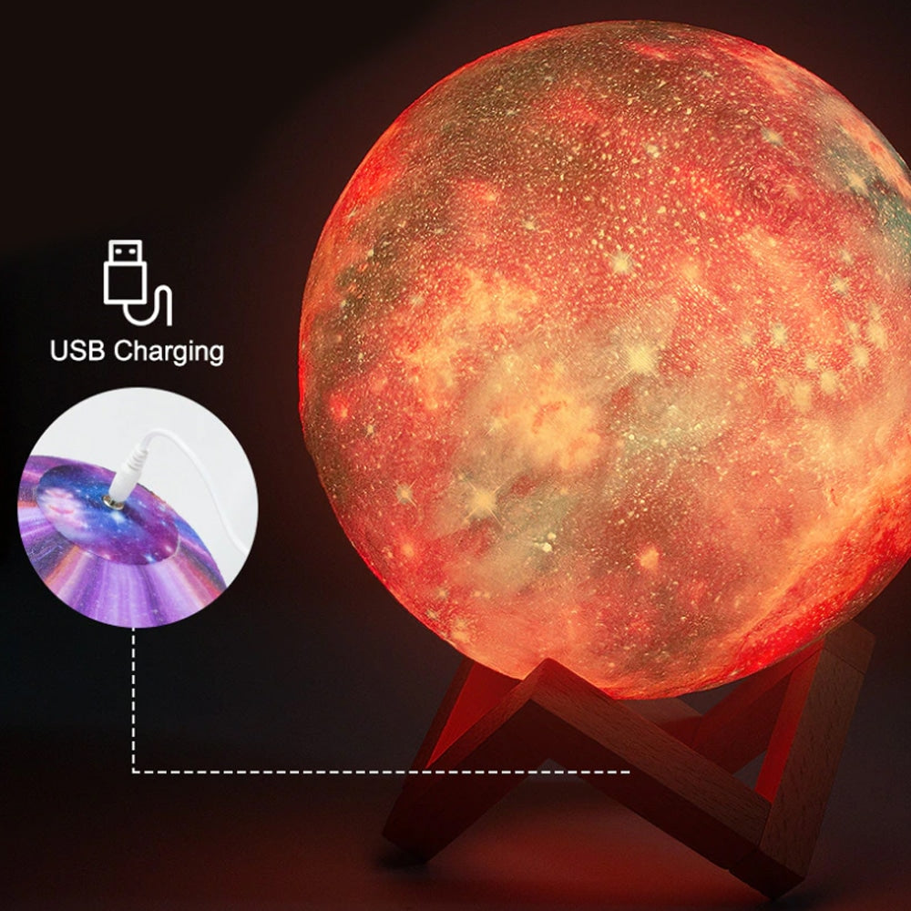 Mondlampe -16 Farben - LED - mit Touch-Funktion und Fernbedienung | Karnz