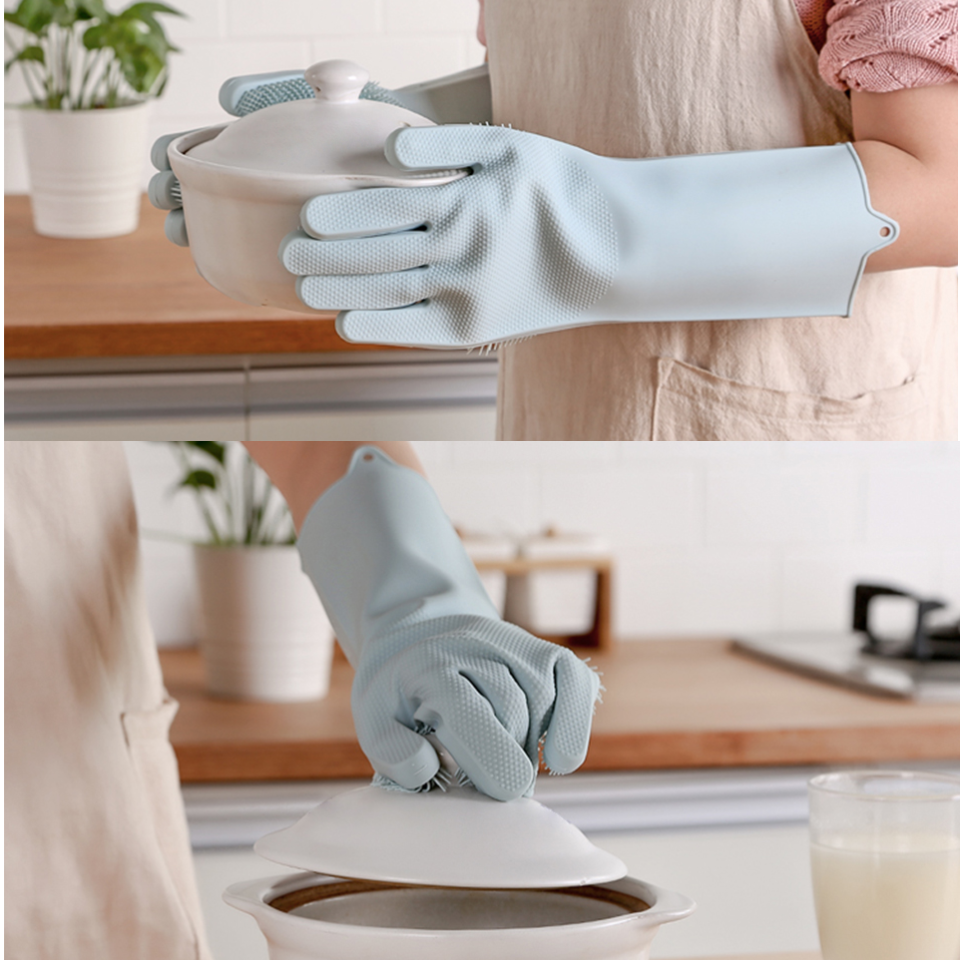 Magic Silikon-Reinigungs-Handschuhe (im Paar) | Karnz
