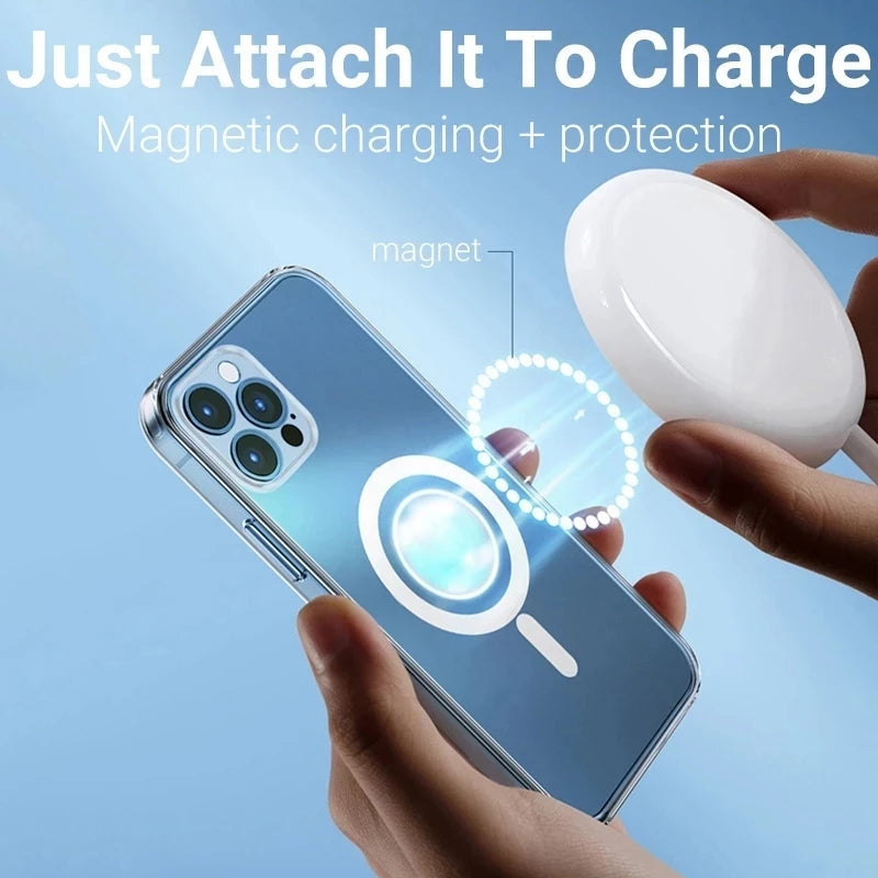 Magnetische kabellose Ladehülle für Apple