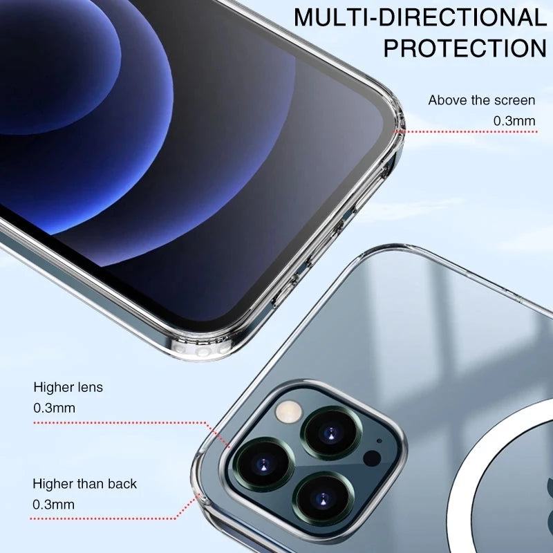 Magnetische kabellose Ladehülle für Apple