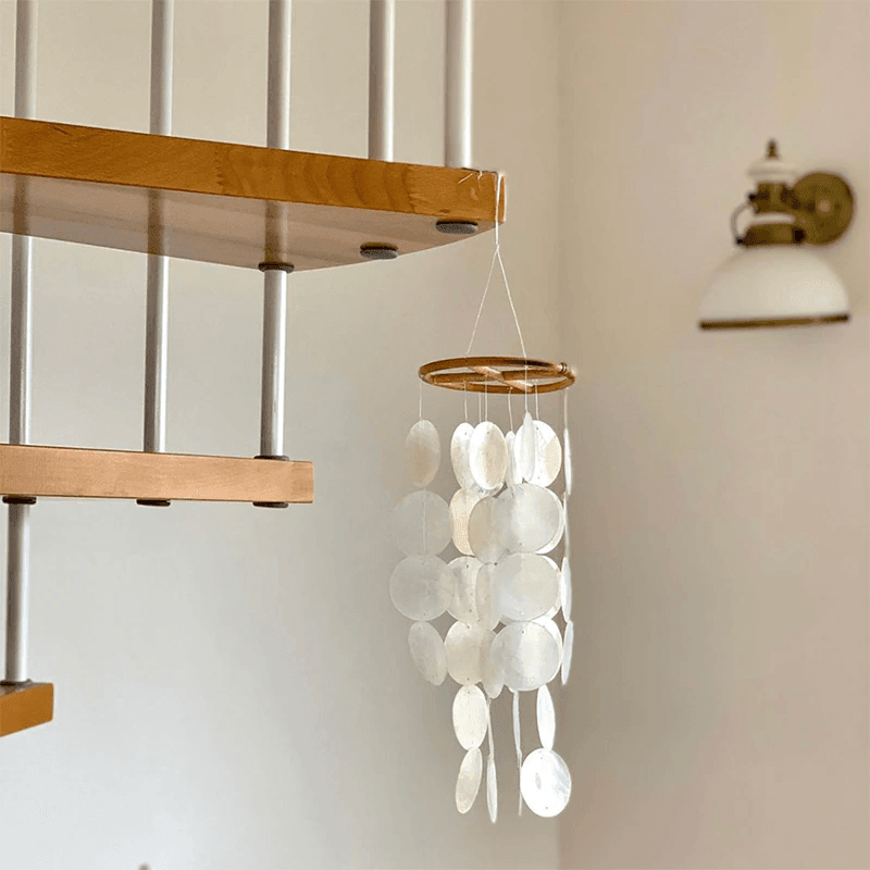 Handgefertigtes Windspiel von ShellDreams fürs Babyzimmer | Muschel-Mobile | Beruhigende Klänge