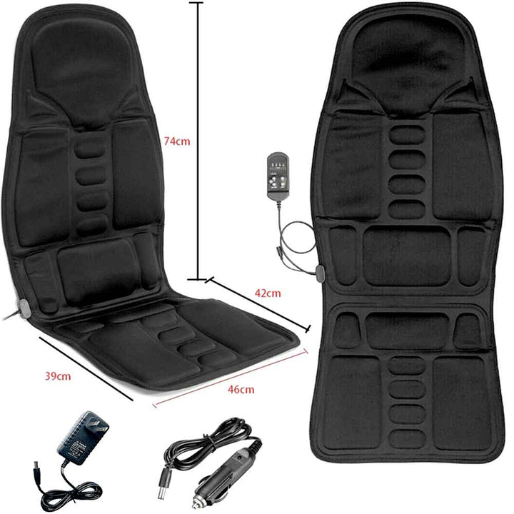 8-Mode beheizte Massage-Sitzauflage für Rücken, Nacken & Ganzkörperentspannung – Perfekt für Auto & Zuhause