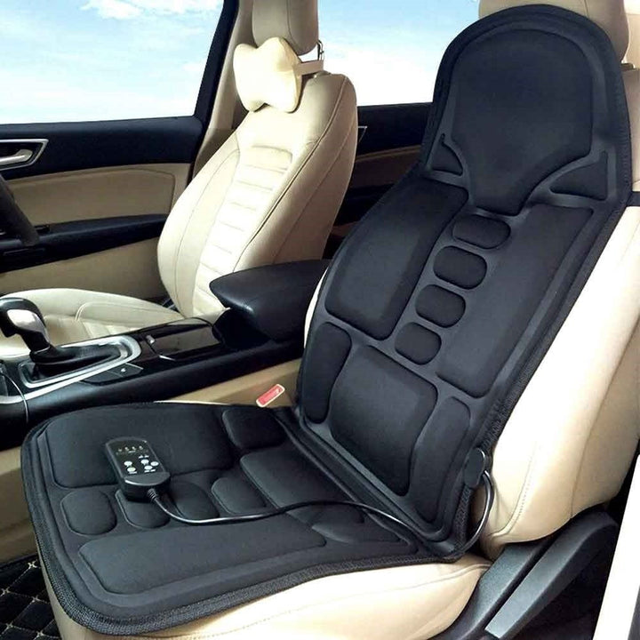 8-Mode beheizte Massage-Sitzauflage für Rücken, Nacken & Ganzkörperentspannung – Perfekt für Auto & Zuhause