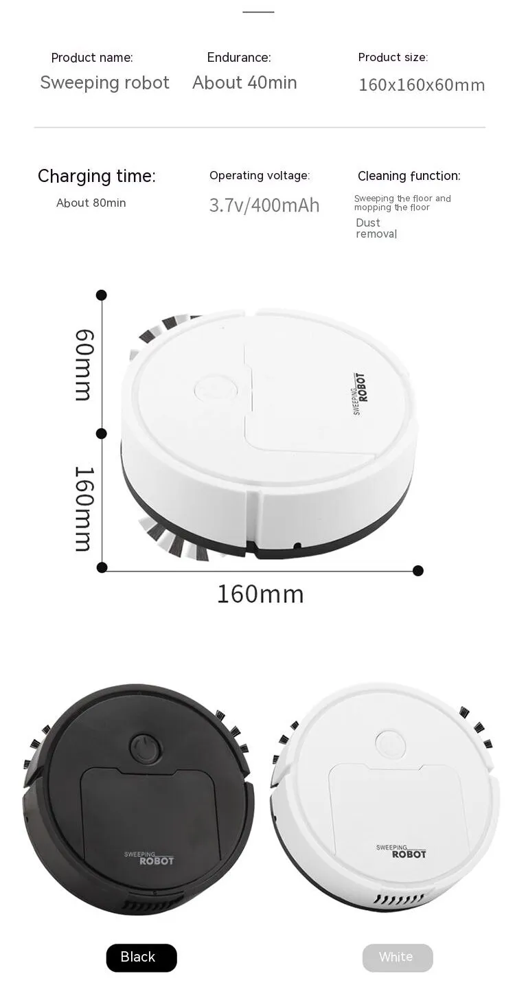 Zelara Mini-Roboterstaubsauger | Intelligente All-in-One-Maschine | Karnz