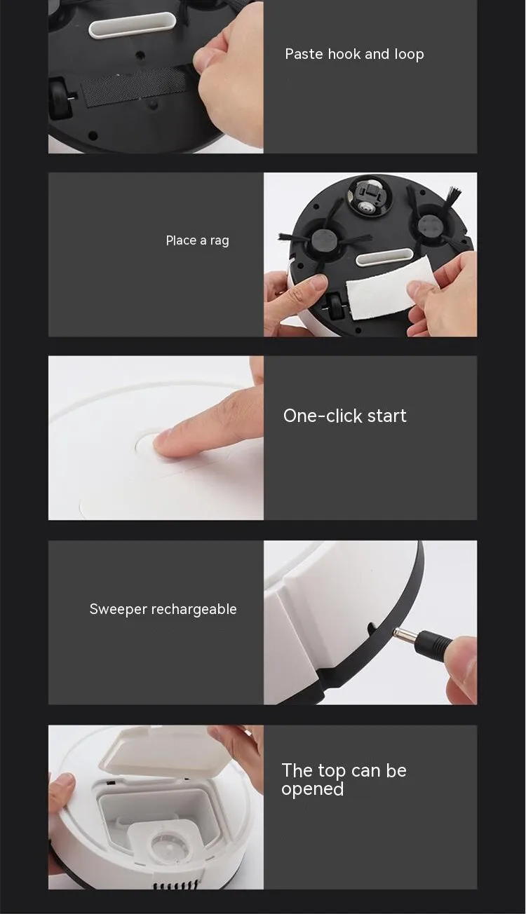 Zelara Mini-Roboterstaubsauger | Intelligente All-in-One-Maschine | Karnz
