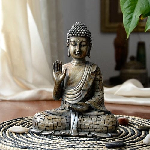 Meditierende Buddha Statue Karnz