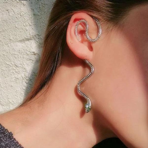 Medusa Hängende Schlangenohrstecker | Karnz