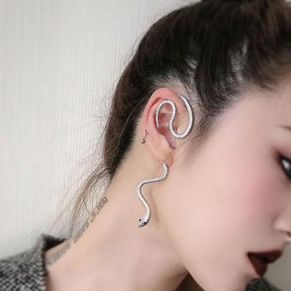 Medusa Hängende Schlangenohrstecker | Karnz