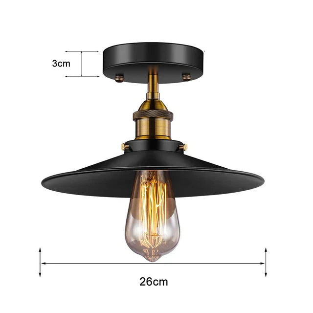 intage Deckenlampe im Industriestil – Retro Beleuchtung für Wohnzimmer & Flur | Karnz
