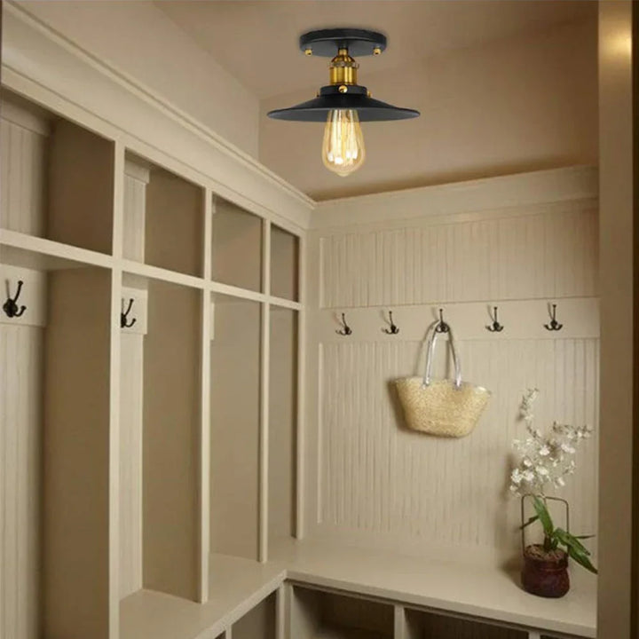 intage Deckenlampe im Industriestil – Retro Beleuchtung für Wohnzimmer & Flur | Karnz