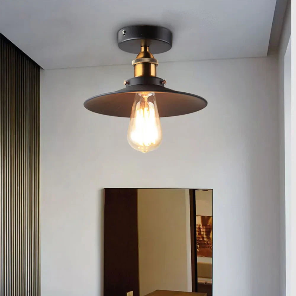 intage Deckenlampe im Industriestil – Retro Beleuchtung für Wohnzimmer & Flur | Karnz