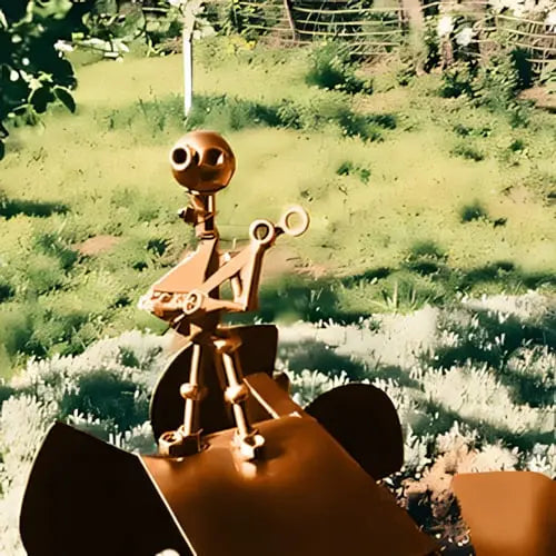 Metall-Windmühle "Rock Band" – Bewegliche Garten Dekoration mit Charakter