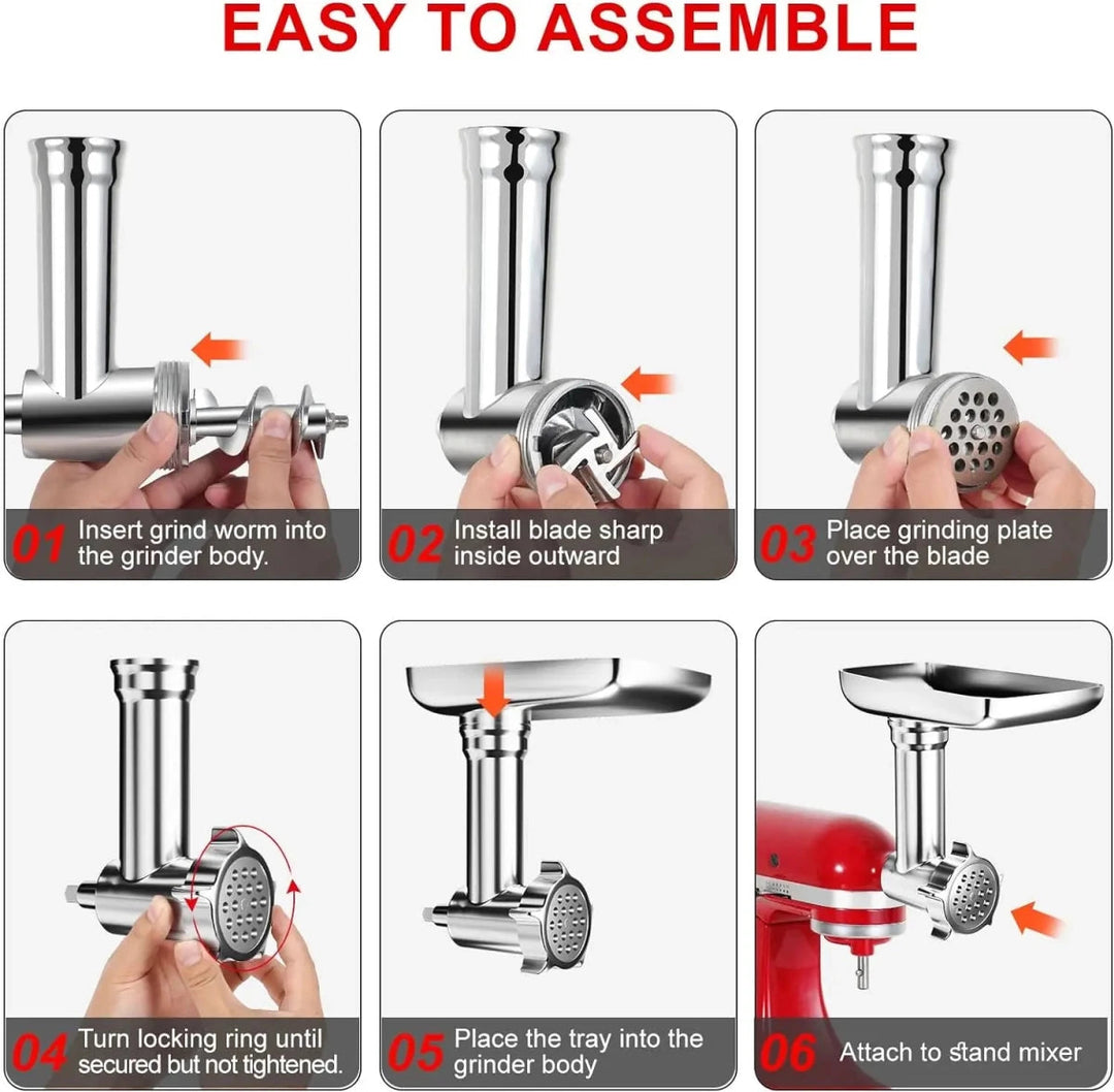 GRINDLIVA Fleischwolfaufsatz für KitchenAid | Karnz