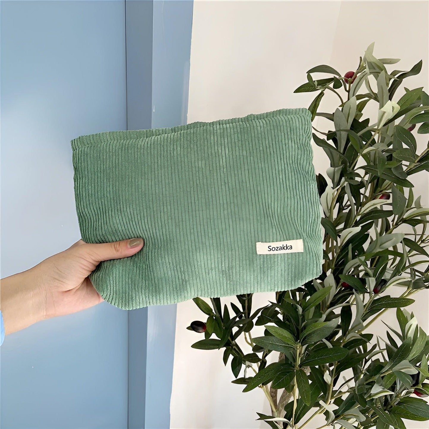 CorduroyGlam Tasche – Geräumige Kosmetiktasche aus Cord