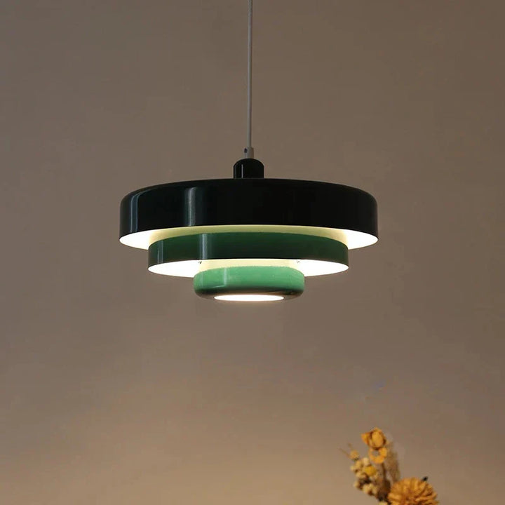 Mittelalterliche Skandinavische Pendelleuchte - Retro Bauhaus Design | Warmes LED Licht | Karnz
