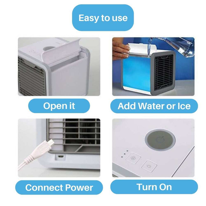 Frost Air Kleine Tragbare Klimaanlage Miniatur Luftkühler AC 550ml Wassertank | Karnz