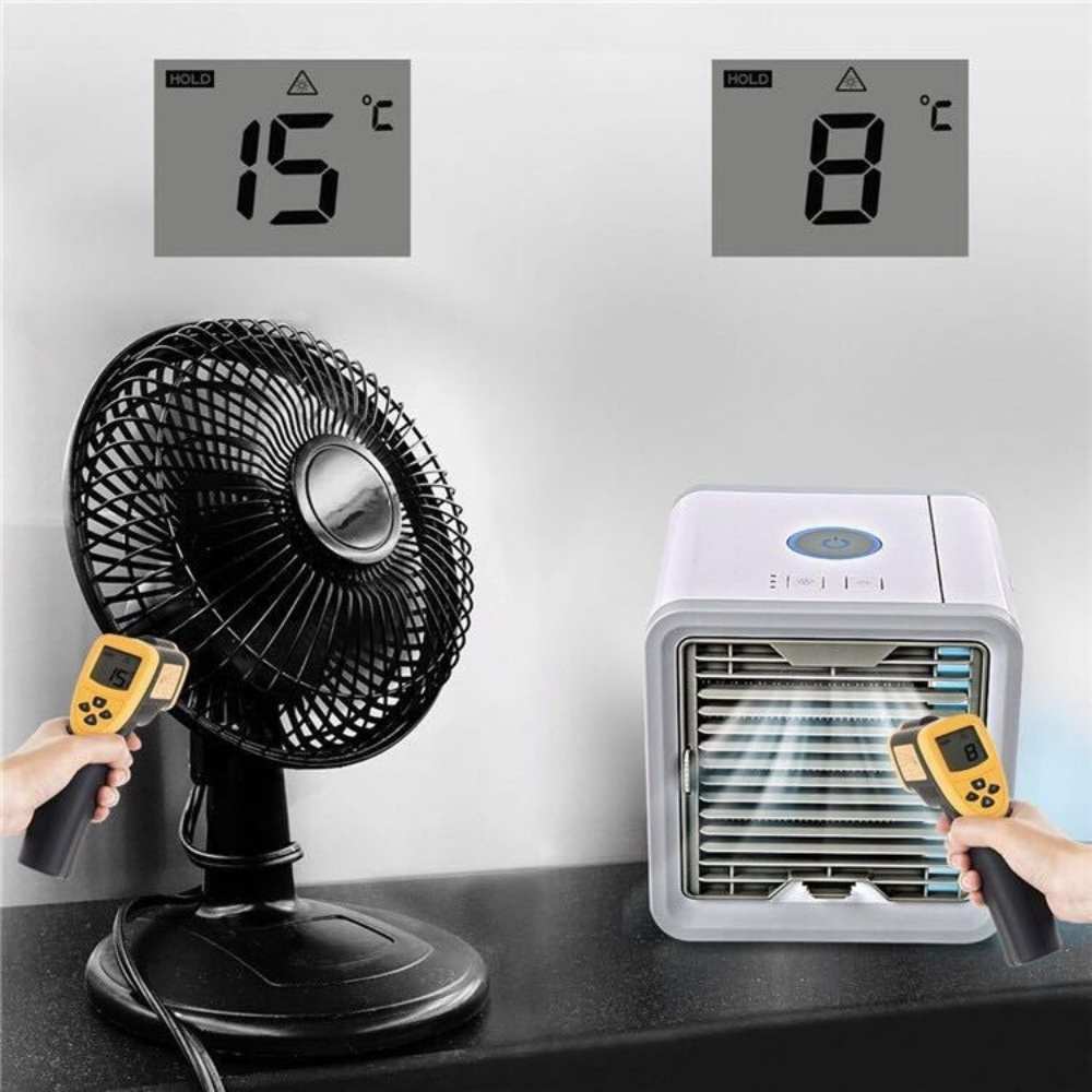Frost Air Kleine Tragbare Klimaanlage Miniatur Luftkühler AC 550ml Wassertank | Karnz