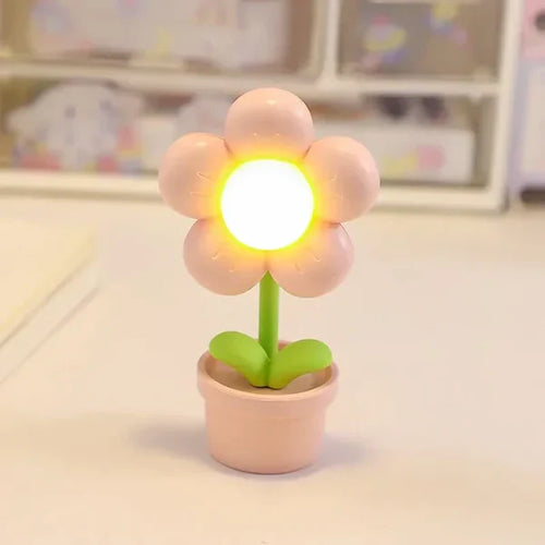Kleine Blumenberuhigungs-Tischlampe - BlossomGlow | Karnz