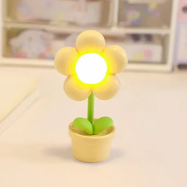 Kleine Blumenberuhigungs-Tischlampe - BlossomGlow | Karnz